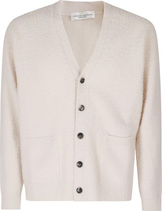 Roberto Collina Salt Pink Comfort Casentino Merino Wool Cardigan