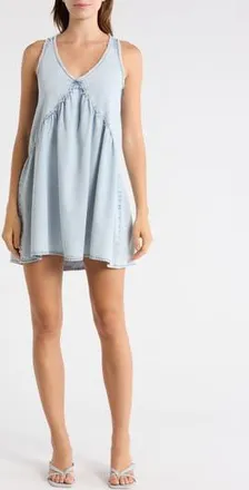 Habitual Denim Babydoll Dress in Atlantic at Nordstrom Rack, Size X-Small