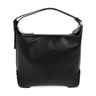 Tod's Tods, Handbags, female, Black, Size: ONE SIZE Studded Mini Shoulder Bag