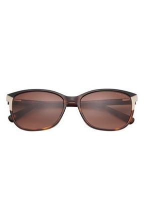Ted Baker 56mm Rectangular Sunglasses in Tortoise at Nordstrom Rack