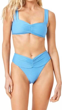 L*Space Bardot Bikini Bottom In Blue