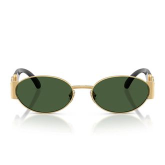 Versace Sunglasses Ve2299 100271 Gold/Dark Green Men