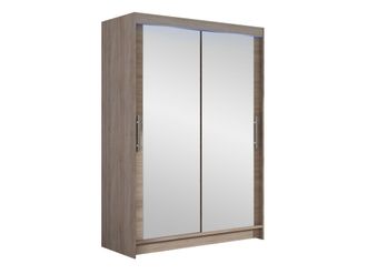 Mirjan24 Armario Closico Pacron Vii, Trufa Roble, 200x120x58cm, Puertas De Armario: Correderas, N&uacute;mero De Estantes: 5, Led