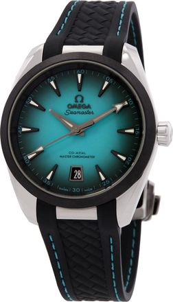 Omega Pre-owned Omega Seamaster Automatic Chronometer Green Dial Mens Watch 220.32.38.20.03.001