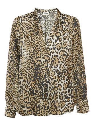 Zadig&Voltaire leopard-print top - Neutrals