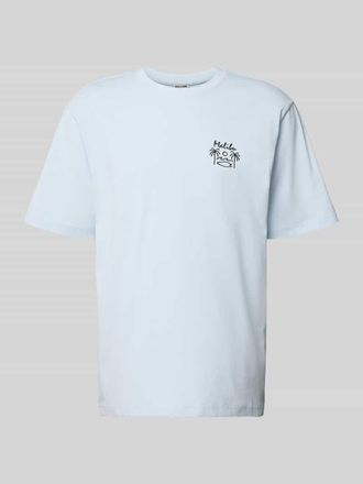 Only & Sons Relaxed Fit T-Shirt aus reiner Baumwolle Modell MILO in Hellblau, Gr&ouml;&szlig;e XXL