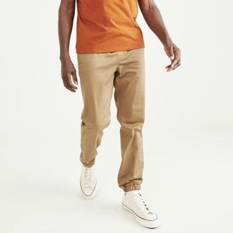 Dockers Tapered Fit Ultimate Jogger Pants Mens Brown Cotton Stretch JZZ1340