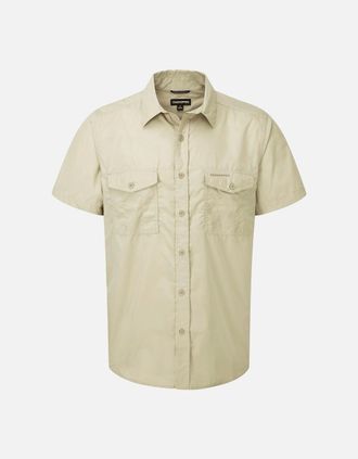 Craghoppers Mens Craghoppers Mens Kiwi Short-Sleeved Shirt - Tan - Size: 38/Regular