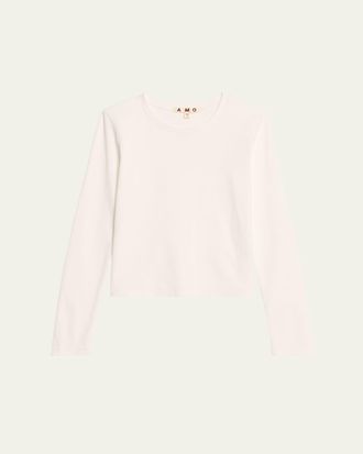 Amo Slim Rib Long-Sleeve Tee
