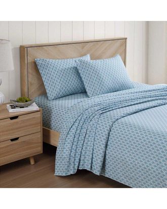 Tommy Bahama 200 Thread Count Coastal Batik Percale Sheet Set