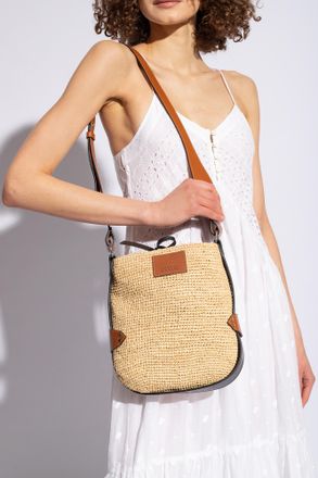Isabel Marant Mini Baya Shoulder Bag, Womens, Beige