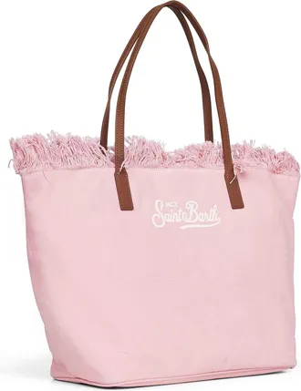 MC2 Saint Barth Womens Shopper Bag City Pink Cotton Shoulder