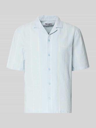 Review Regular Fit Freizeithemd aus Baumwoll-Leinen-Mix mit Reverskragen in Hellblau, Gr&ouml;&szlig;e XL