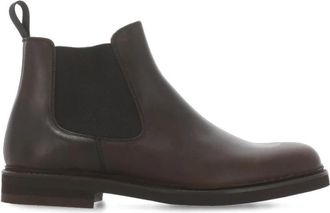 Berwick 1707 Bruine Leren Herenlaarzen met Stoffen Inzet - Heren - Chelseaboots - Bruin - 40 1/2 EU - Schoenen