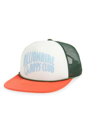 Billionaire Boys Club Curve Adjustable Snapback Trucker Hat in Rose Of Sharon at Nordstrom