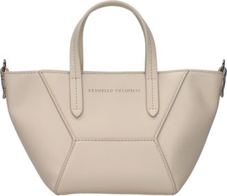 Brunello Cucinelli Brunello Cucinelli Damess Handtassen Beige leer