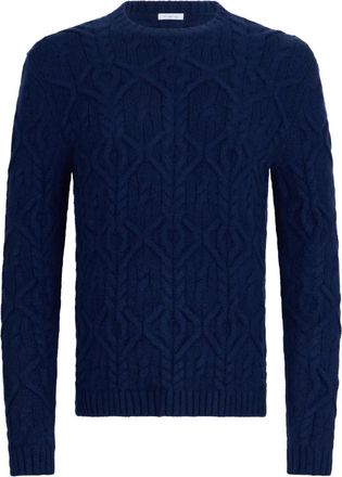 Malo cable-knit sweater - men - Fabric - 50 - Blue