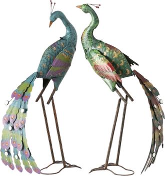 OEM Conjunto De Esculturas De Jard&iacute;n De Pavo Real