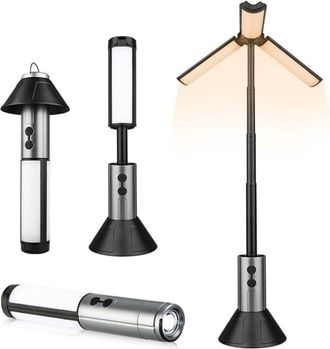 OEM Linterna De Camping Telesc&oacute;pica De 3000 Mah, Recargable, Led, Multifunci&oacute;n, Con Gancho, 3 Modelos, Para Camping Y Senderismo [clase Energ&eacute;tica E]