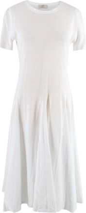 100% Capri white Linen dress Size S