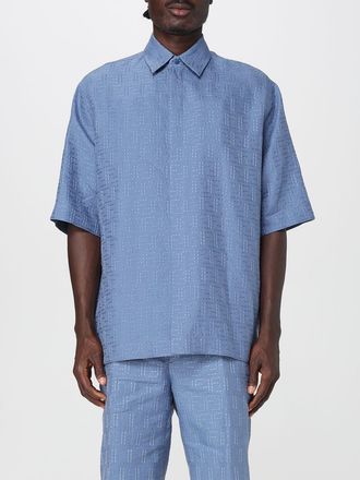 Fendi Camicia Fendi in lino e cotone con monogram