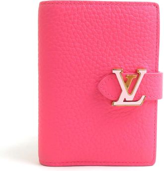 Louis Vuitton Fuchsia Leather Wallet (Bi-Fold) (Pre-Owned)