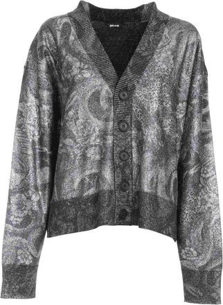 Roberto Cavalli Trui met print - Dames - Truien - Veelkleurig - Maat: L