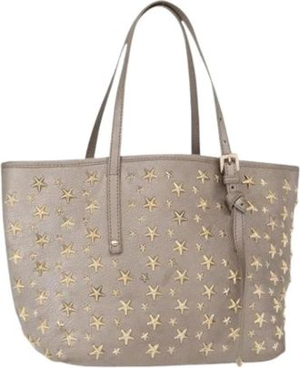 Jimmy Choo London Pre-owned Tote Bags, female, Gray, Size: ONE SIZE Pre-owned Tote Bag