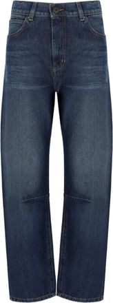Max Mara Caduca Jeans - Dames - Regular Fit Jeans - Blauw - S - Katoen - Jeans