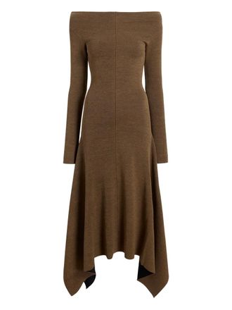 Proenza Schouler Romi dress - women - Viscose/Silk/Polyamide/Polyester/Elastane - M - Brown
