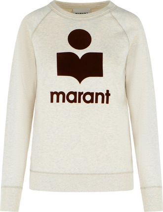 Isabel Marant Millyny Sweatshirt In Ecru Cotton Misot
