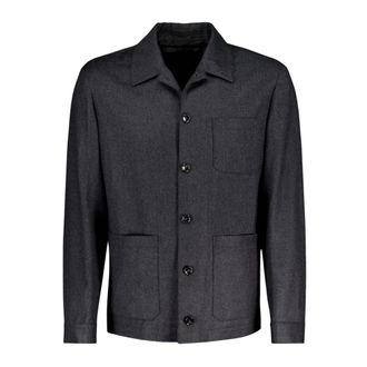 Autore Borg Overshirt - Heren - Zomerjassen - Grijs - 2XL - Wol - Jassen