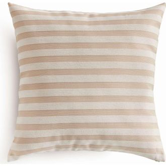 Napa Home & Garden Grant Square Indoor-Outdoor Pillow 24 in Beige at Nordstrom, Size 24X24