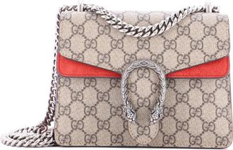 Gucci Dionysus Bag Super Mini crossbodytas met GG gecoat canvas - Bruin