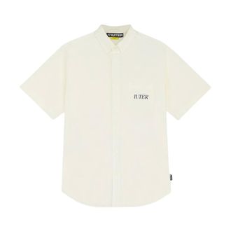 Iuter Iuter, Heren, Overhemden, Beige, Maat: L Leer