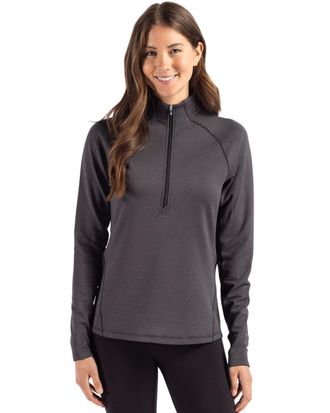 Cutter & Buck Peshastin Fleece Recycled Womens Half Zip Pullover