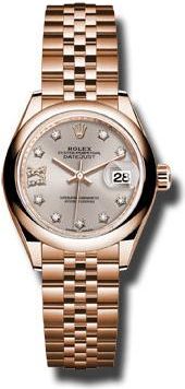 Rolex Lady Datejust 28 Sundust Dial 18K Pink Gold Jubilee Bracelet Automatic Watch 279165SNRDJ