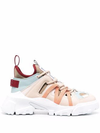McQ by Alexander McQueen Orbyt 2.0 sneakers - women - Fabric/Fabric/Rubber/Calf Leather - 38 - Neutrals