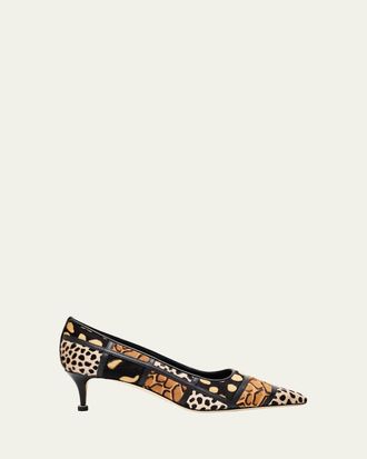 Manolo Blahnik 50mm Maren Suede Pointed-Toe Pumps