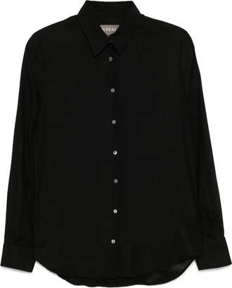 N.Peal Camicia Rochelle in seta - Nero