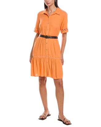 Nanette Lepore Linen-Blend Mini Dress