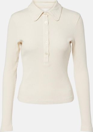 Citizens Of Humanity Brea ribbed-knit jersey polo shirt
