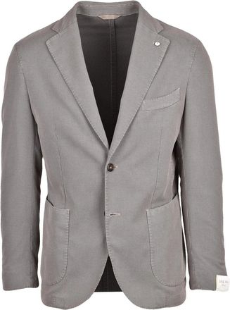 L.B.M. 1911 Fitted Jacket Cotton Polyamide Elastane - Taupe