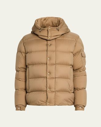 Moncler Mens Maya Hooded Short Down Puffer Jacket