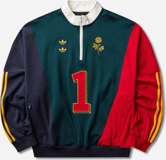adidas Men s Willy Chavarria Watsonville Quarter Zip Sweatshirt Aurora Ivy