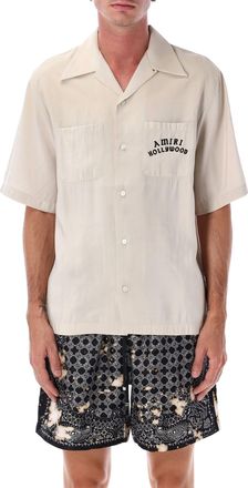 Amiri Mens Hollywood Bowling Shirt - Ivory - Size Medium