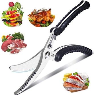 OEM Tijeras De Cocina De Acero Inoxidable Para Huesos De Pollo - Mango Antideslizante - Para Cortar Carne Y Verduras