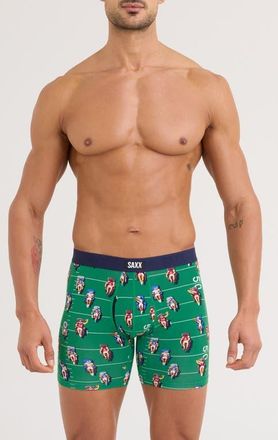 Saxx Vibe Xtra Soft Comfort Boxer Briefs in Armchair Green at Nordstrom, Size Xx-Large