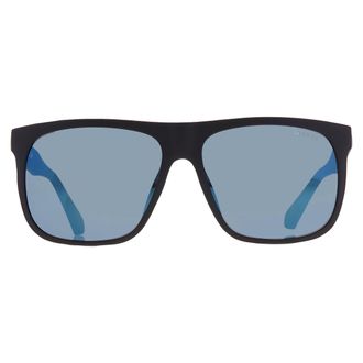Guess Blue Mirror Square Mens Sunglasses GF5072 02X 60