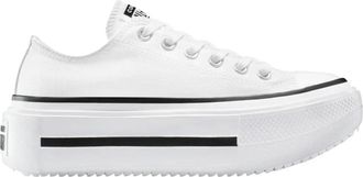 Converse Schoenen, Dames, Wit, 39 EU, Witte Platform Sneakers Chuck Taylor Stijl